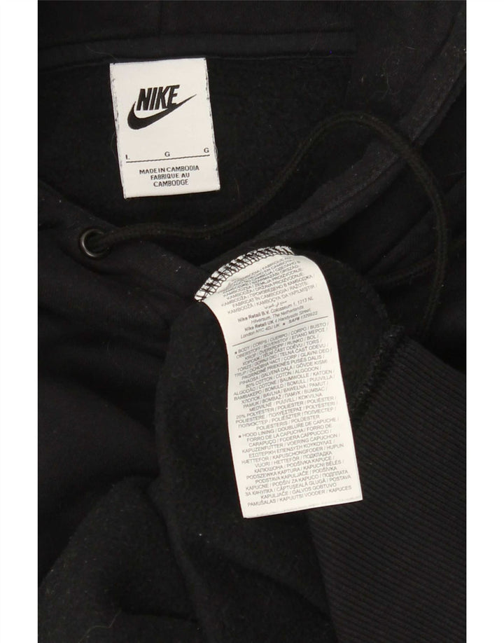 Nike Herren Kapuzenpullover, groß, aus schwarzer Baumwolle
