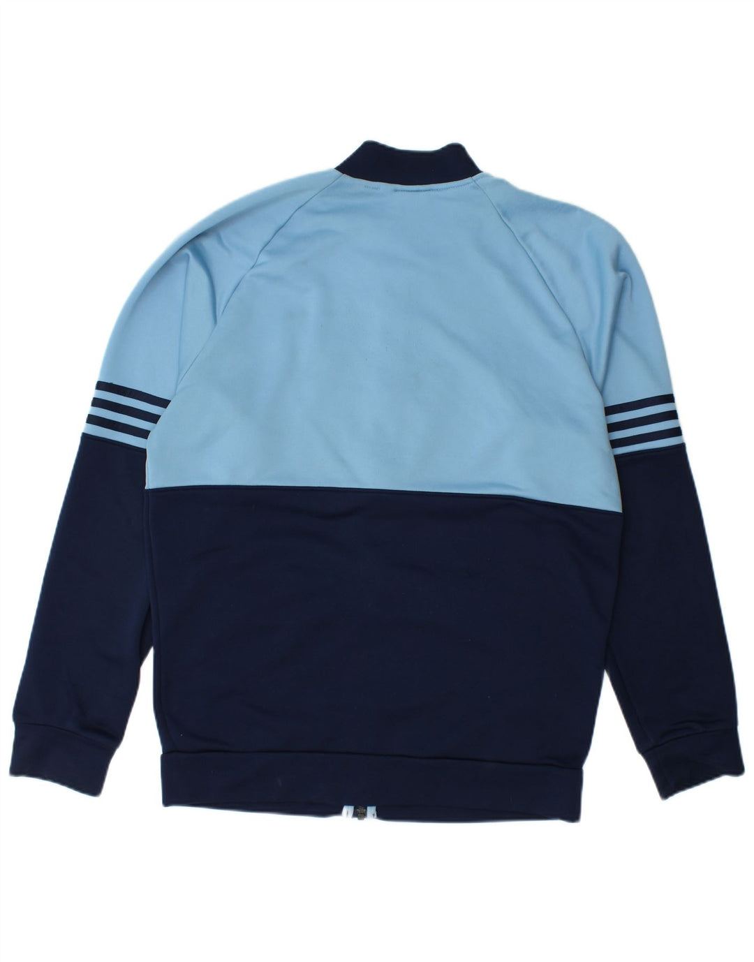 Adidas Herren-Trainingsanzug-Top-Jacke, großes blaues Farbblock-Polyester
