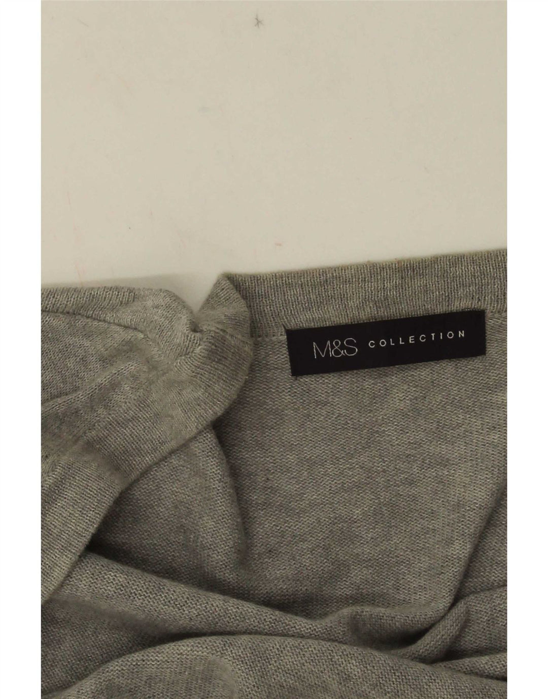 Marks & Spencer Offener Damen-Cardigan-Pullover UK 10 Small Grau