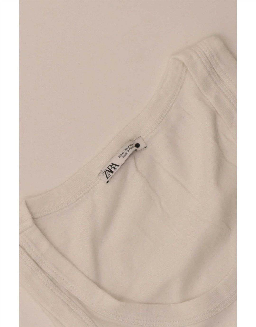 Zara Damen Weste Top UK 12 Medium Weiß
