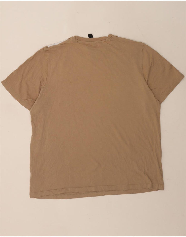 Adidas Herren T-Shirt Top XL Braun Baumwolle
