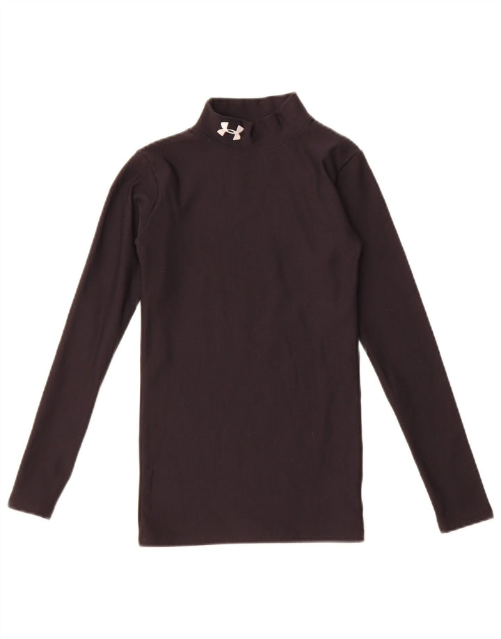 Under Armour Jungen Cold Gear Top Langarm 9–10 Jahre Mittelschwarzes Nylon