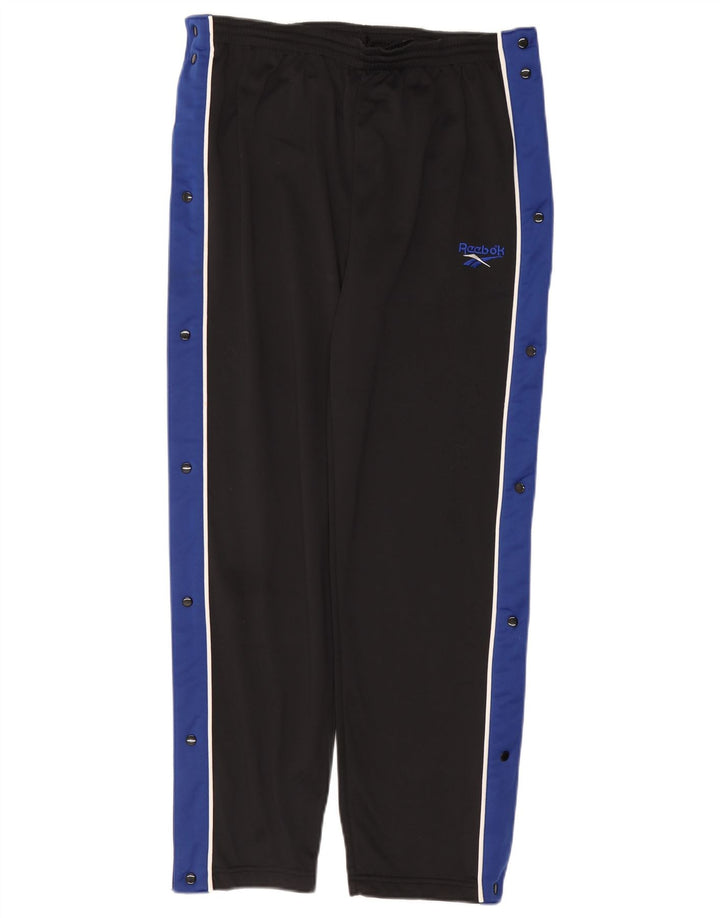 Reebok Herren-Trainingshose, Größe S, Schwarz, Colourblock-Polyester