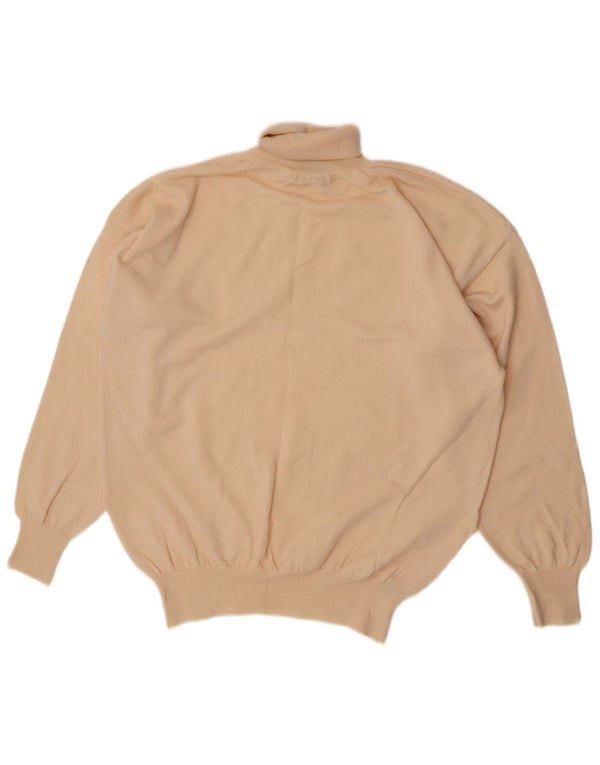 Vintage Herren Rollkragenpullover XL Beige Wolle