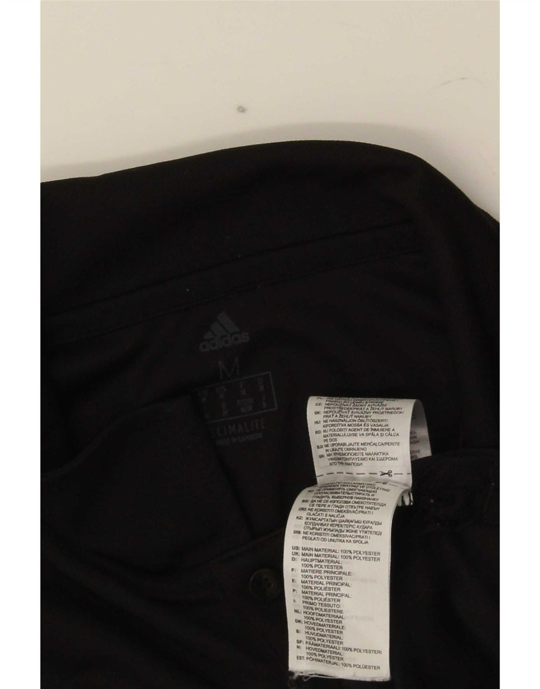 Adidas Herren Climalite Poloshirt Medium Schwarz Polyester