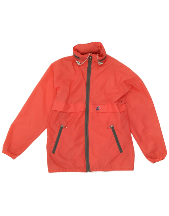K-Way Damen Kapuzenregenjacke UK 16 Large Orange