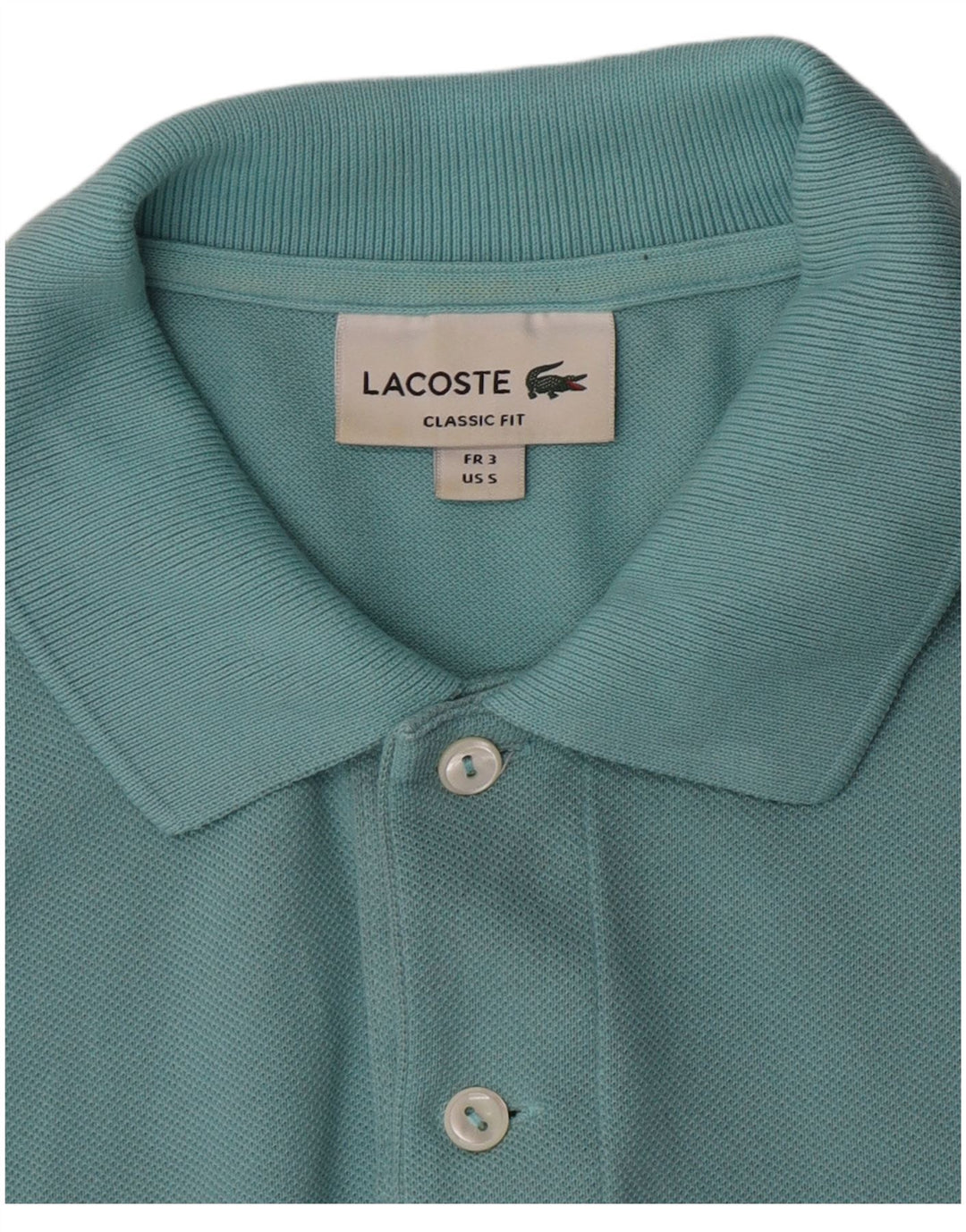 Lacoste Herren-Poloshirt, Größe 3, klein, Türkis