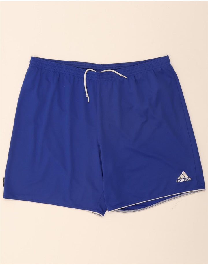 ADIDAS Mens Climalite Sport Shorts 2XL  Blue Polyester Vintage Adidas and Second-Hand Adidas from Messina Hembry 