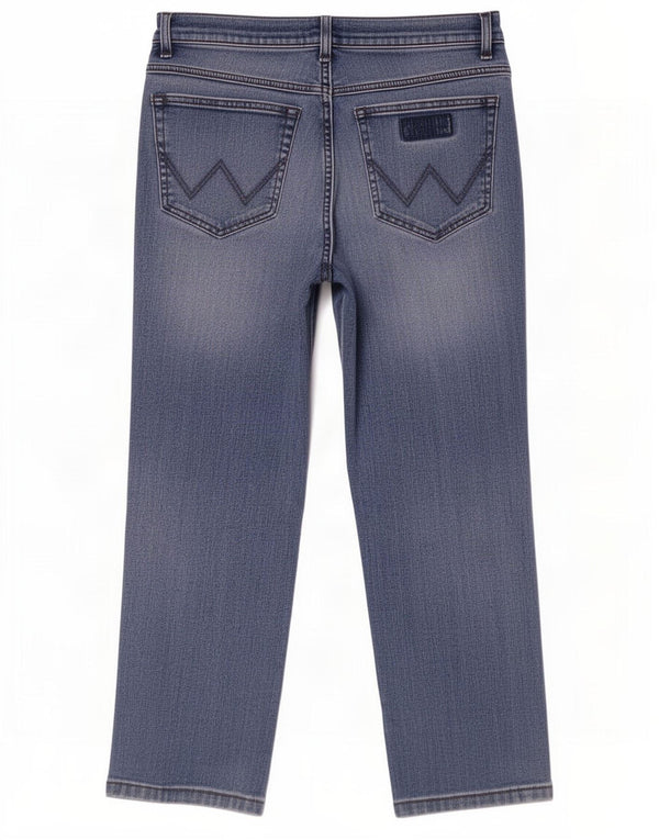 Wrangler Herren Texas Straight Jeans W33 L30 Blaue Baumwolle