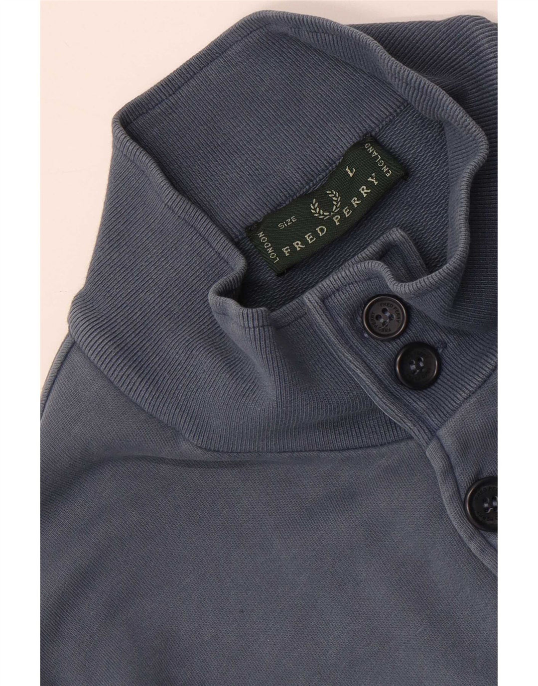 Fred Perry Herren-Trainingsanzug-Oberteil, Jacke, Größe L, Blau