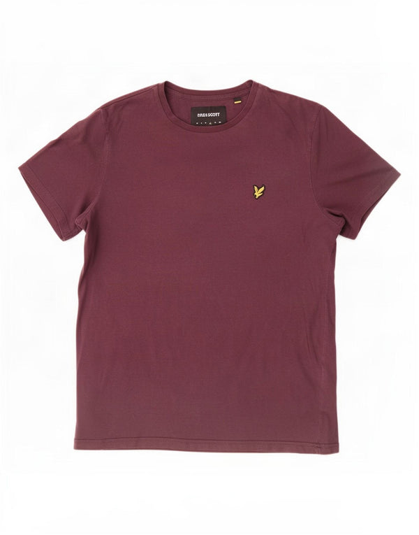 Lyle & Scott Herren T-Shirt Top Large Kastanienbraun Baumwolle