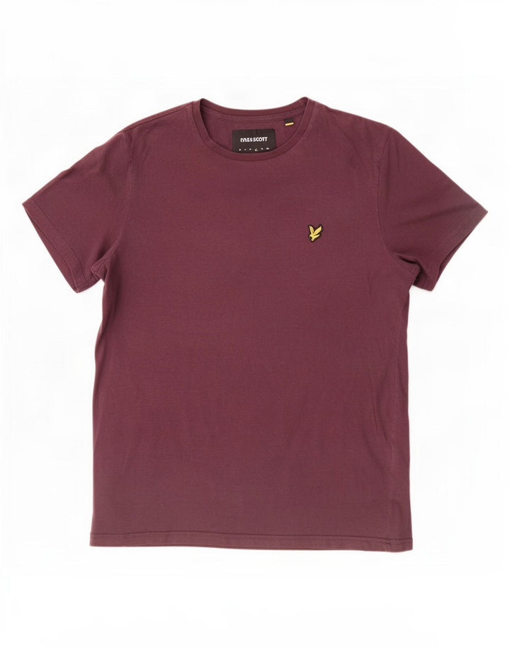 Lyle & Scott Herren T-Shirt Top Large Kastanienbraun Baumwolle