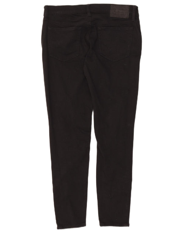 Polo Ralph Lauren Damen Skinny Jeans W29 L26 Schwarze Baumwolle