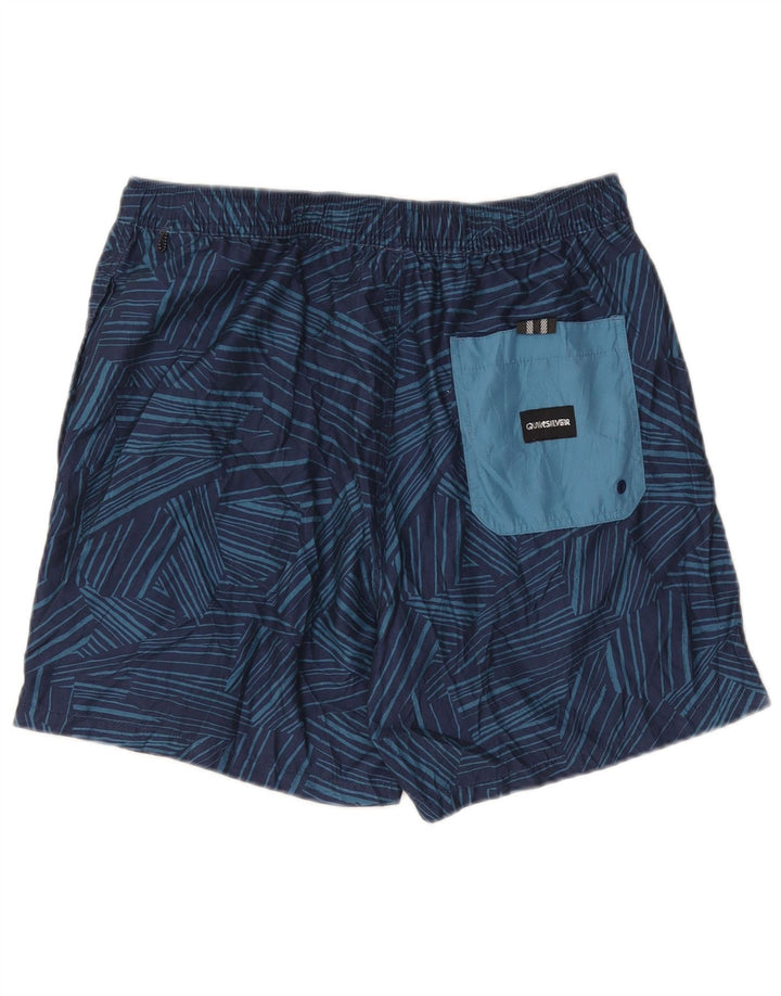 Quiksilver Herren Badeshorts XL Marineblaues geometrisches Polyester