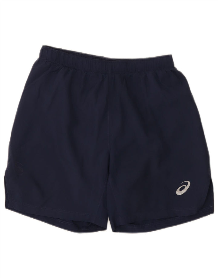 Asics Herren Sport Shorts XS Marineblau Polyester