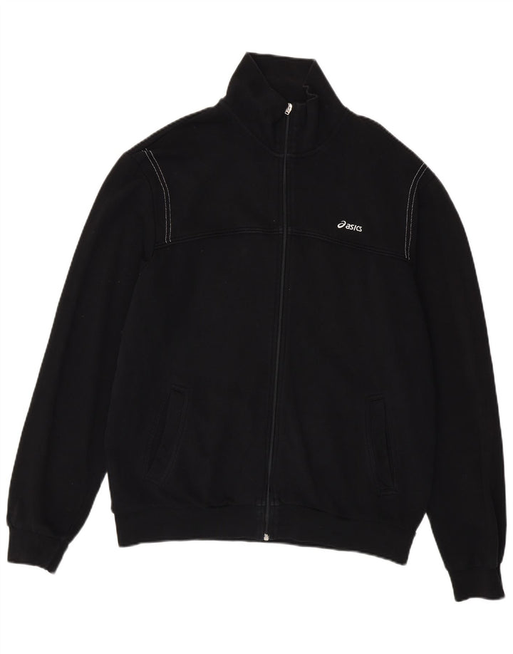 ASICS Herren-Trainingsanzug-Oberteil, Jacke, Größe L, Schwarz