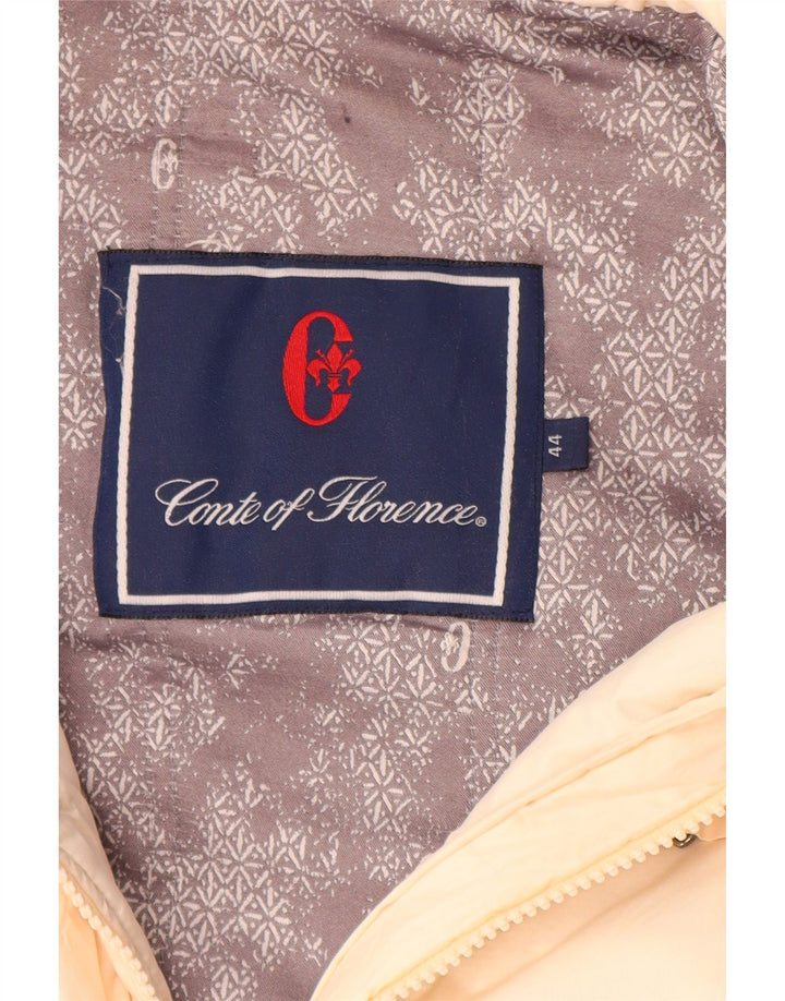 CONTE OF FLORENCE Damen-Windbreaker-Mantel IT 44 Medium Off White Polyester