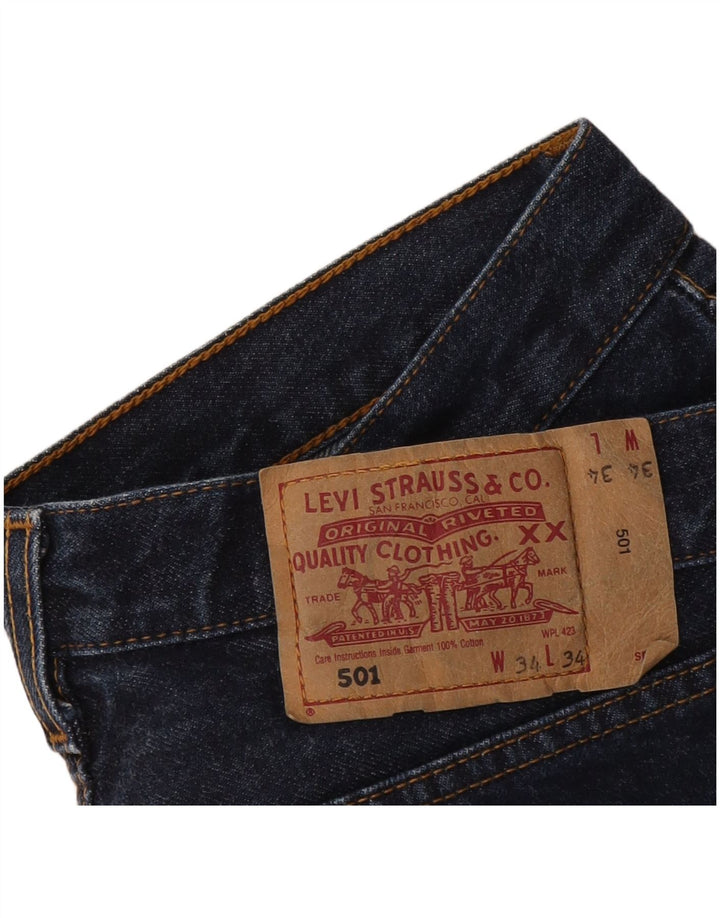 Levi's Herren 501 Denim Shorts W34 Large Marineblau