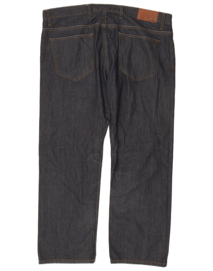 Marks & Spencer Herren Straight Jeans W40 L29 Marineblau Baumwolle