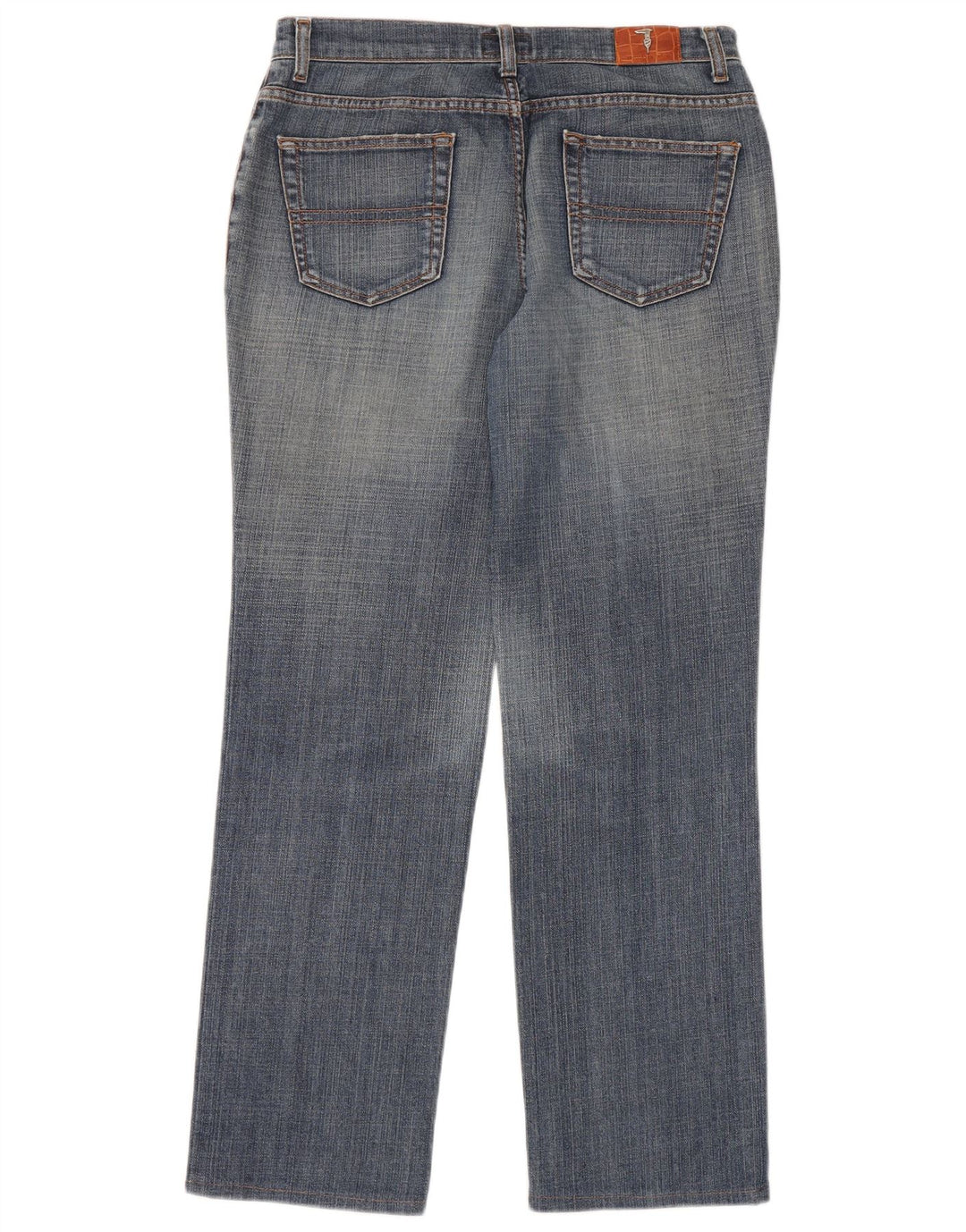 Trussardi Damen Straight Jeans W30 L32 Blaue Baumwolle