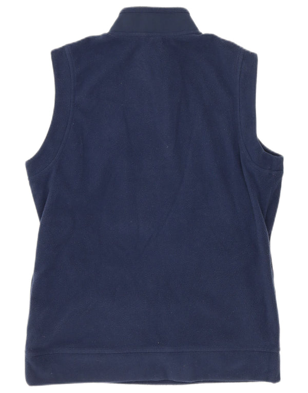 Adidas Jungen Fleecepullover mit Reißverschluss, ärmellos, 11–12 Jahre, Marineblau