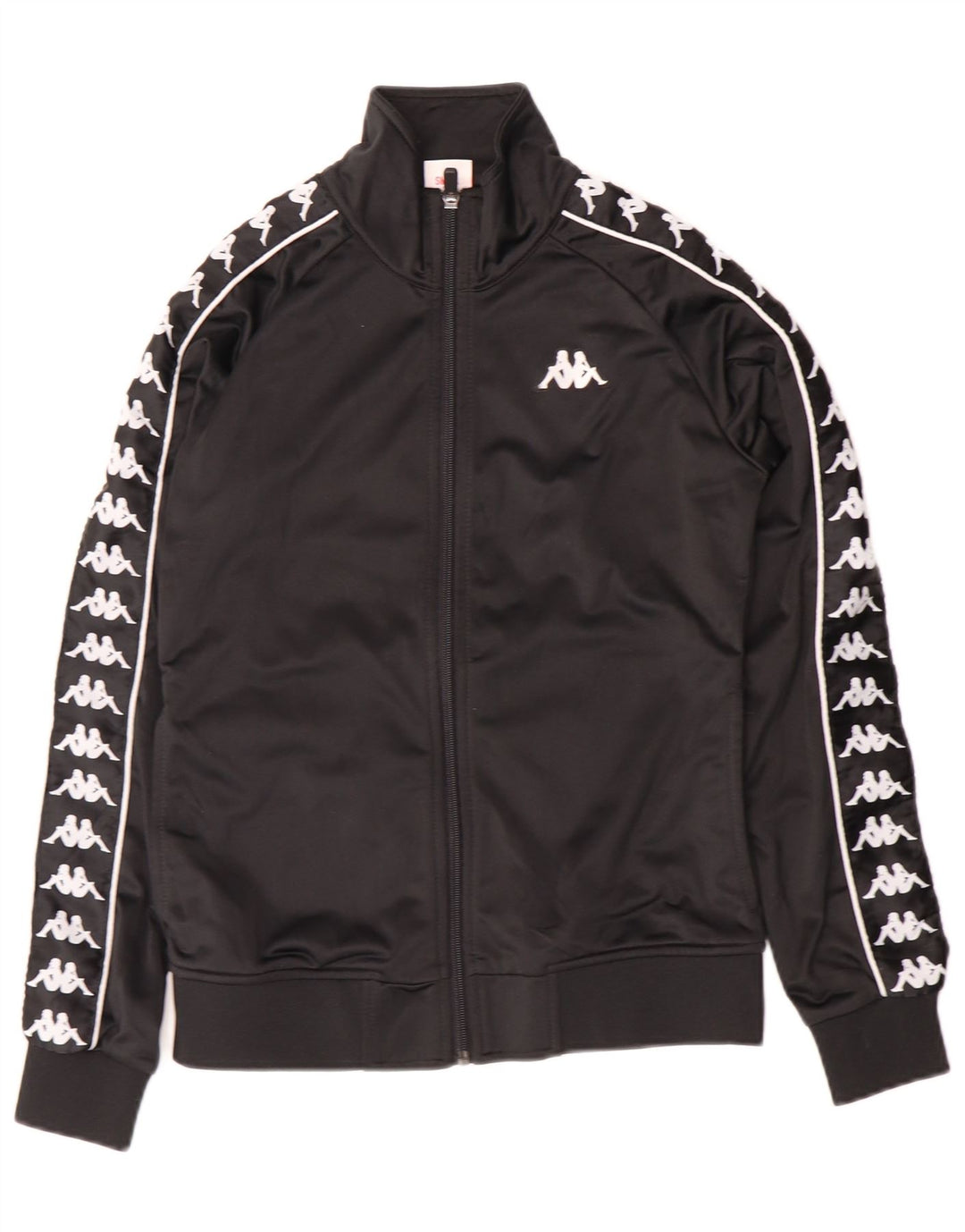 Kappa Womens Graphic Full Trainingsanzug UK 10 Small Black Colourblock