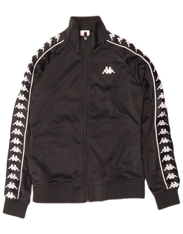 Kappa Womens Graphic Full Trainingsanzug UK 10 Small Black Colourblock