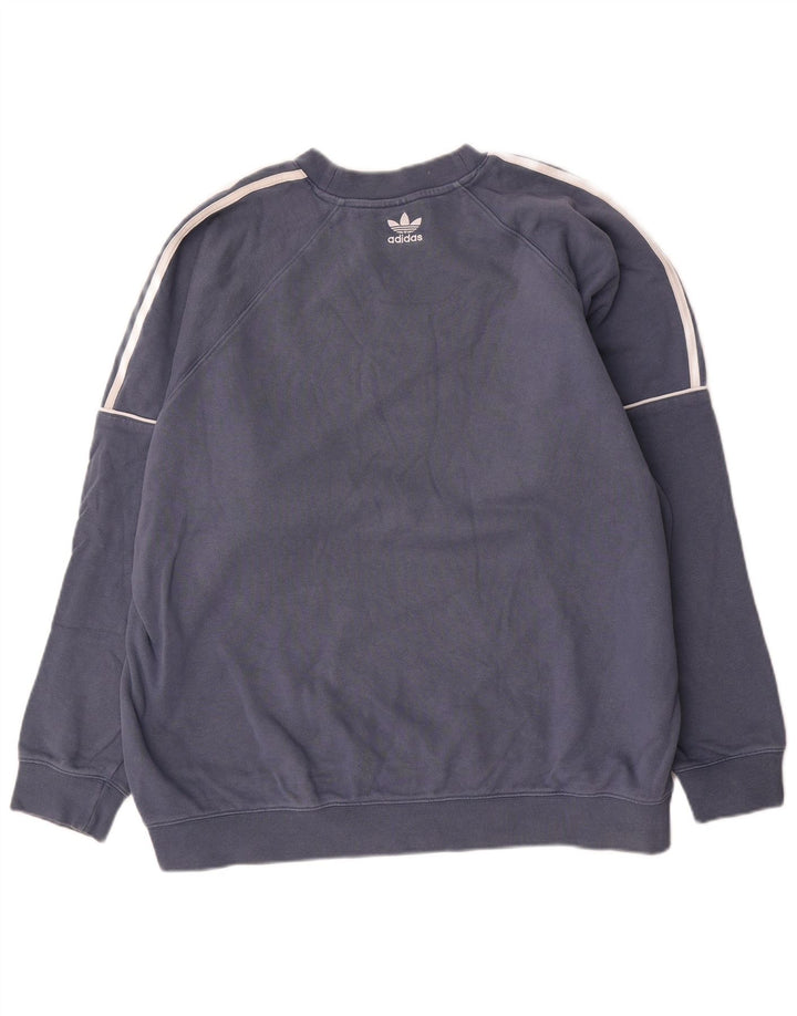 Adidas Herren Sweatshirt Pullover XL Marineblau Baumwolle