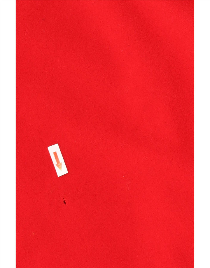 Vintage Damen Poncho Mantel Einheitsgröße Rot