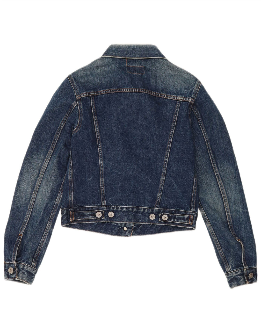 Replay Damen Crop Jeansjacke UK 12 Mittelblaue Baumwolle