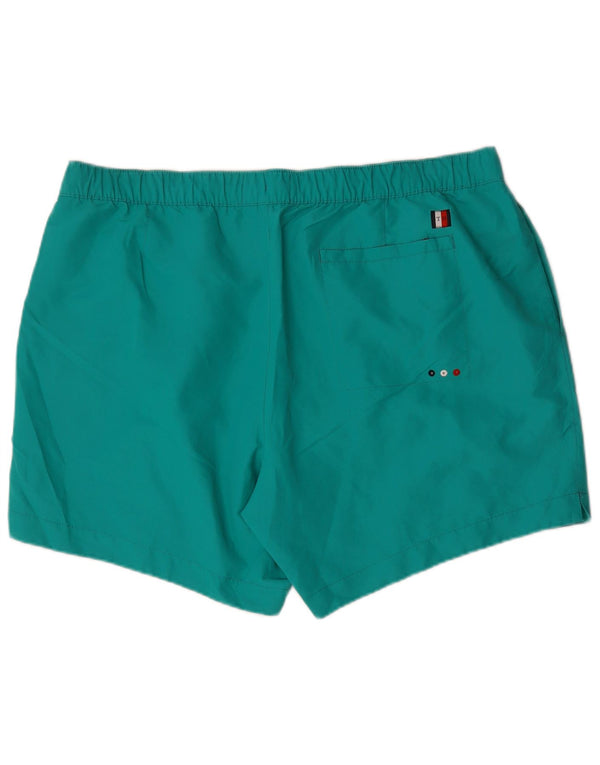 Tommy Hilfiger Herren Badeshorts mit Grafik, reguläre Passform, 4XL, Türkis