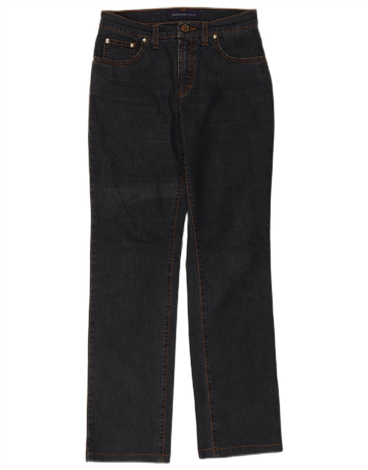 Trussardi Damen Straight Jeans W26 L29 Marineblaue Baumwolle