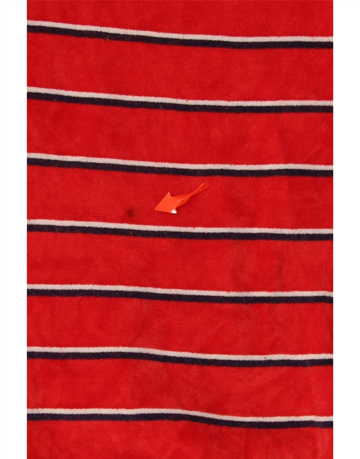 Vintage Damen Sweatshirt Pullover UK 18 XL Rot gestreift Baumwolle