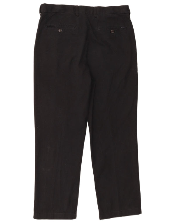 Gerade Herren-Anzughose von Marks & Spencer, W34, L29, schwarze Baumwolle