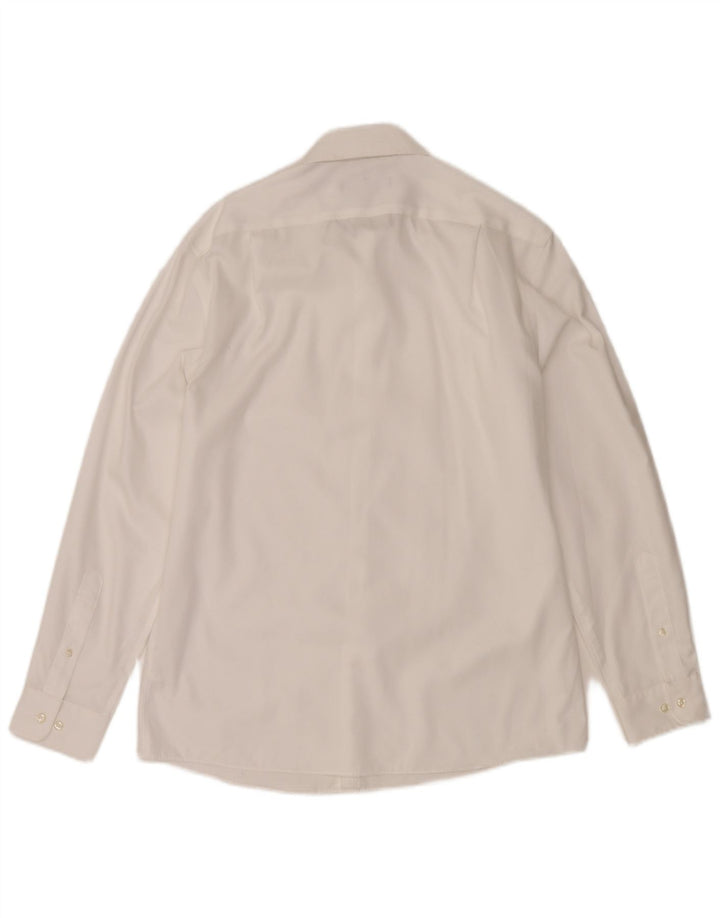 Tommy Hilfiger Herren-Slim-Fit-Hemd, Größe 15 1/2, mittelweiße Baumwolle