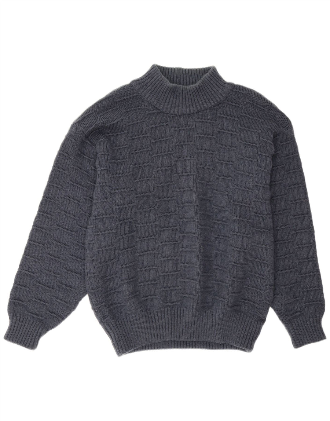 Vintage Herren Rollkragenpullover Pullover XL Marineblau