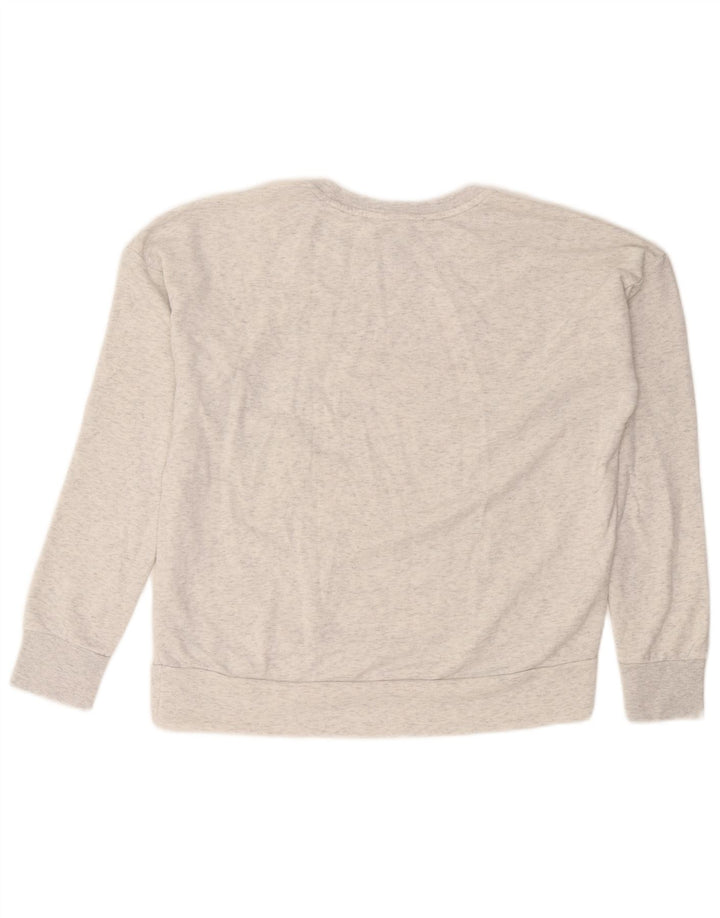 ADIDAS Damen Graphic Sweatshirt Pullover UK 16 Large Grau