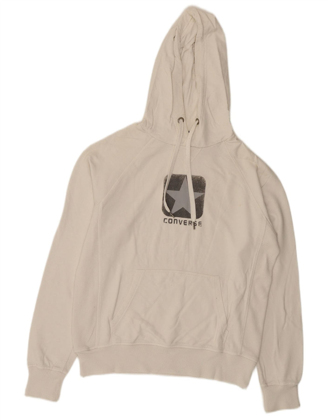 Converse Herren-Kapuzenpullover mit Grafik, mittelweiße Baumwolle
