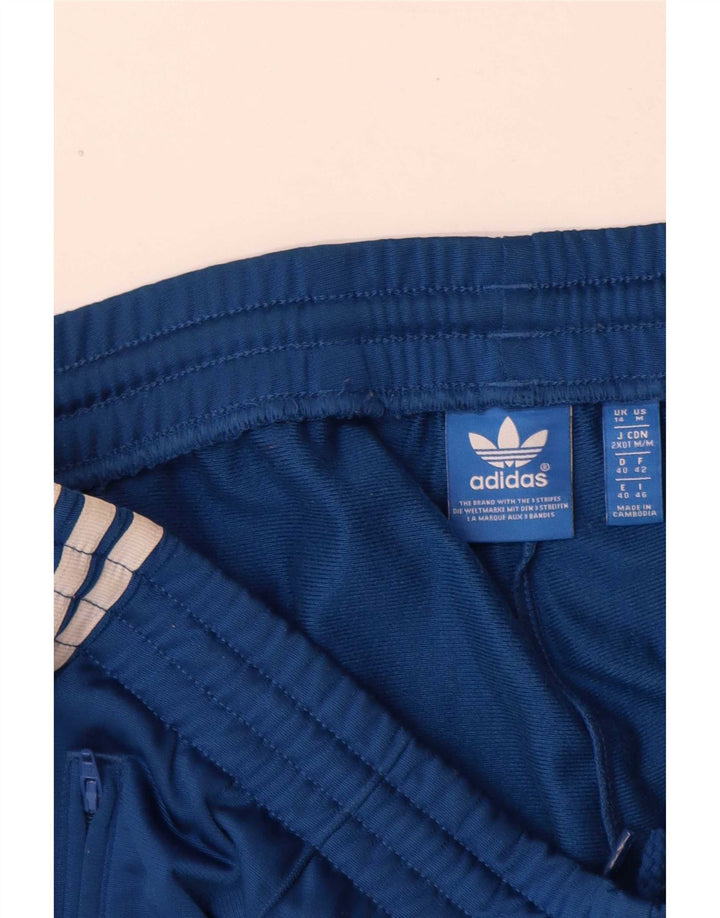 Adidas Damen Trainingshose UK 14 Large Blau Polyester
