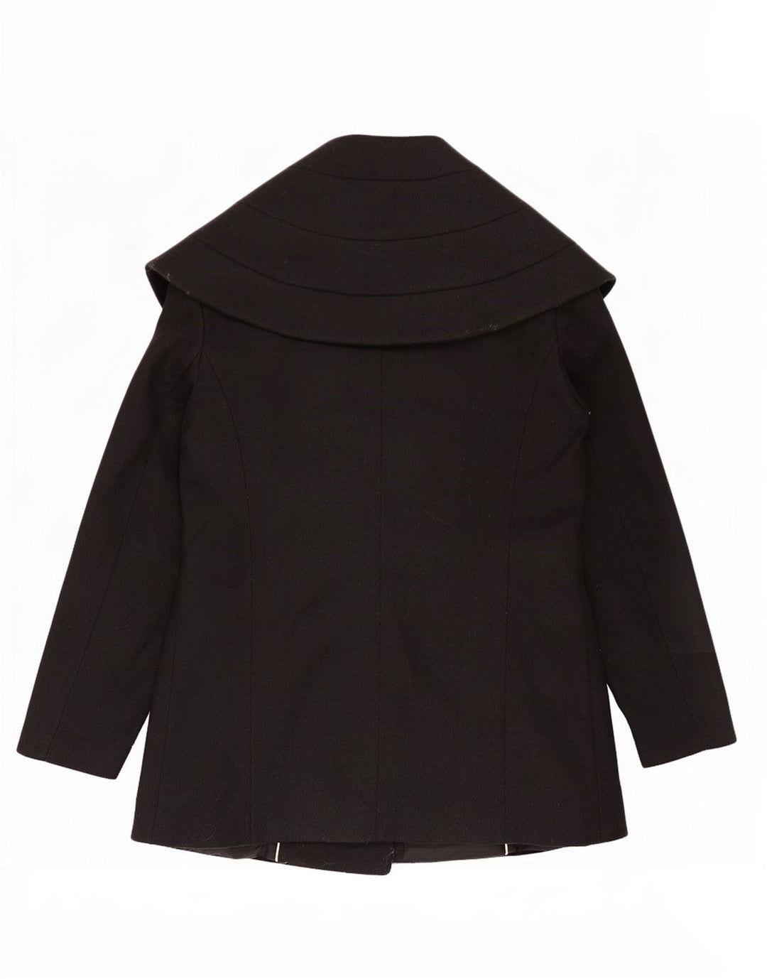 Guess By Marciano Damen 1-Knopf-Blazerjacke IT 46 Große schwarze Wolle