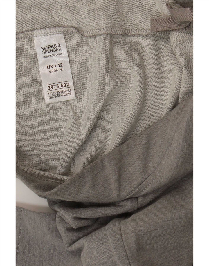 Marks & Spencer Damen-Trainingshose, UK 12, mittelgraue Baumwolle