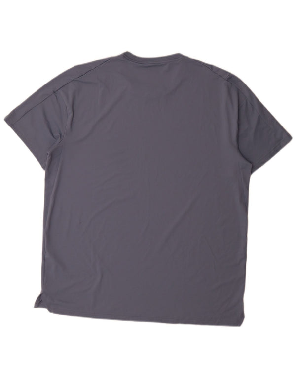 Nike Herren Dri Fit T-Shirt Top Large Blau Polyester