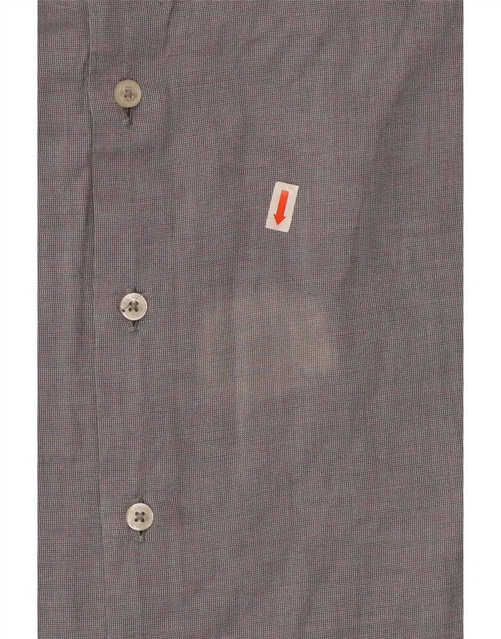 Calvin Klein Herrenhemd Größe 43 17 XL Graue Baumwolle
