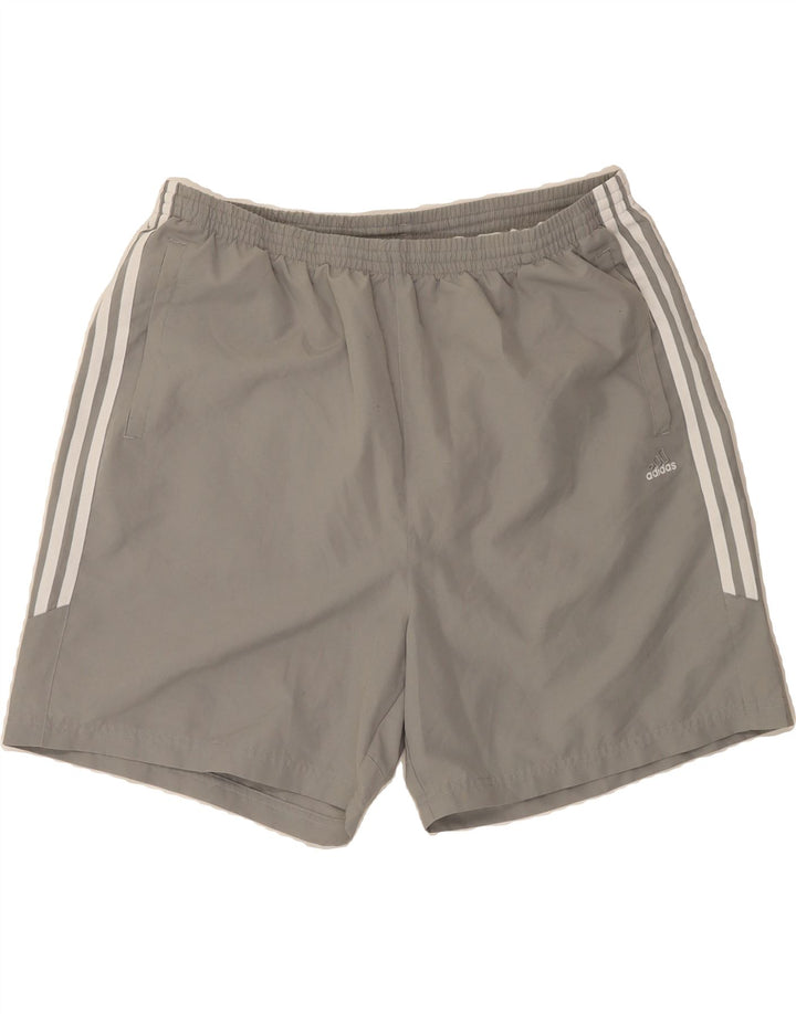 ADIDAS Mens Sport Shorts 2XL  Grey Polyester Vintage Adidas and Second-Hand Adidas from Messina Hembry 