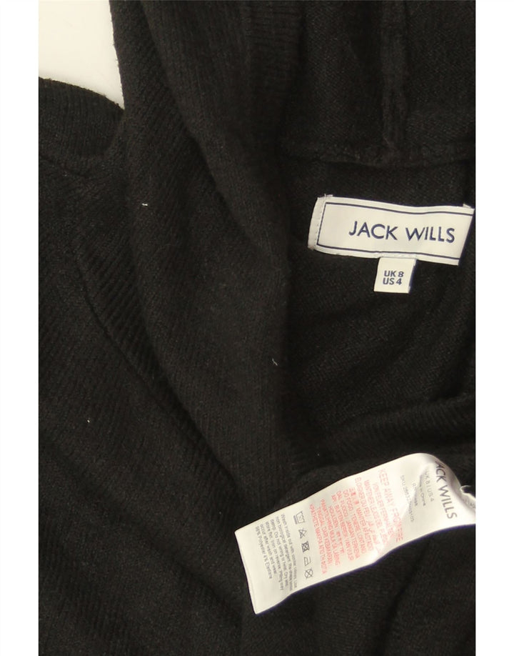JACK WILLS Damen-Pullover mit Kapuze, Gr. 8, Größe S, Schwarz, Polyester