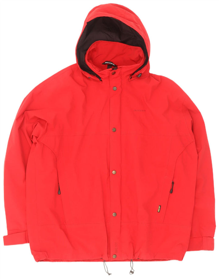 Aesse Herren Regenjacke mit Kapuze IT 60 5XL Rot