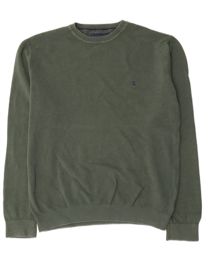 Joules Herren-Pullover mit Rundhalsausschnitt, groß, grüne Baumwolle
