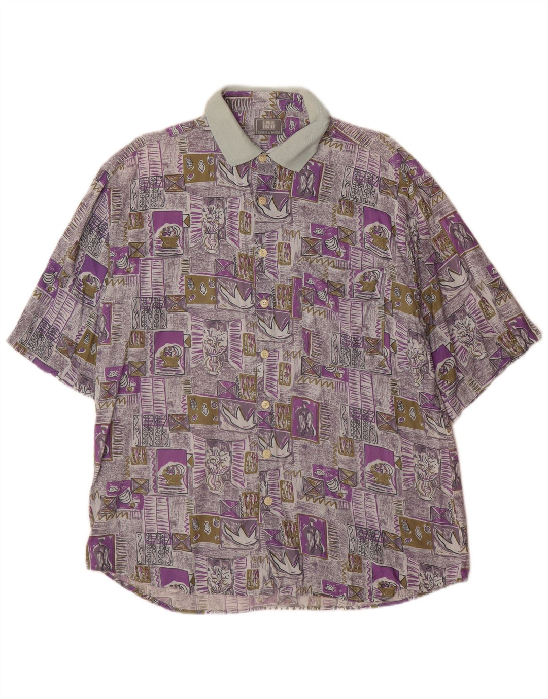 Globe Trotter Herren-Kurzarmshirt, Größe 41/42, groß, mehrfarbig
