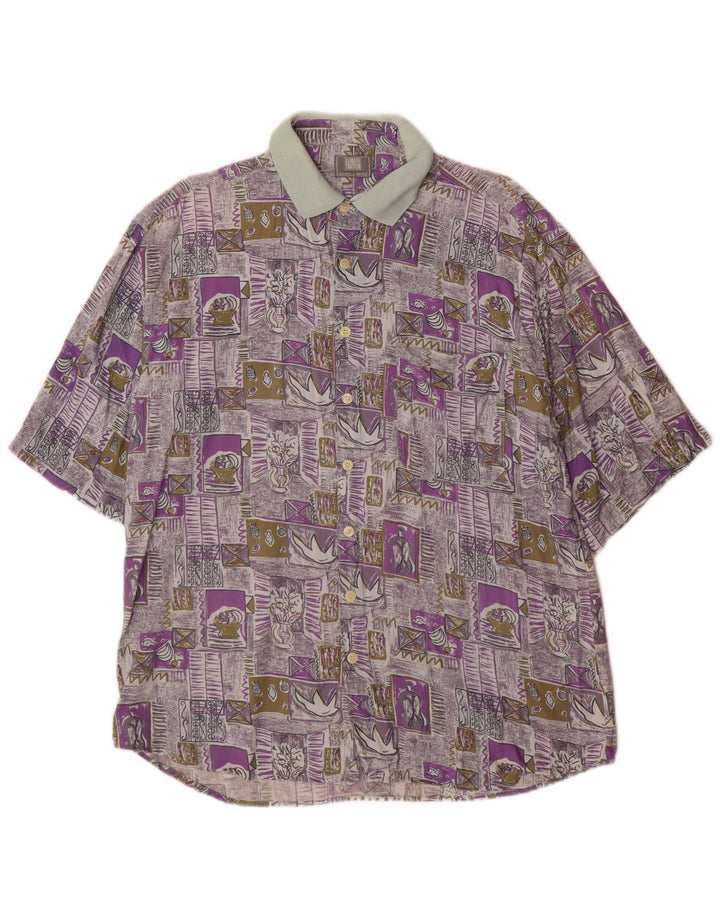 Globe Trotter Herren-Kurzarmshirt, Größe 41/42, groß, mehrfarbig