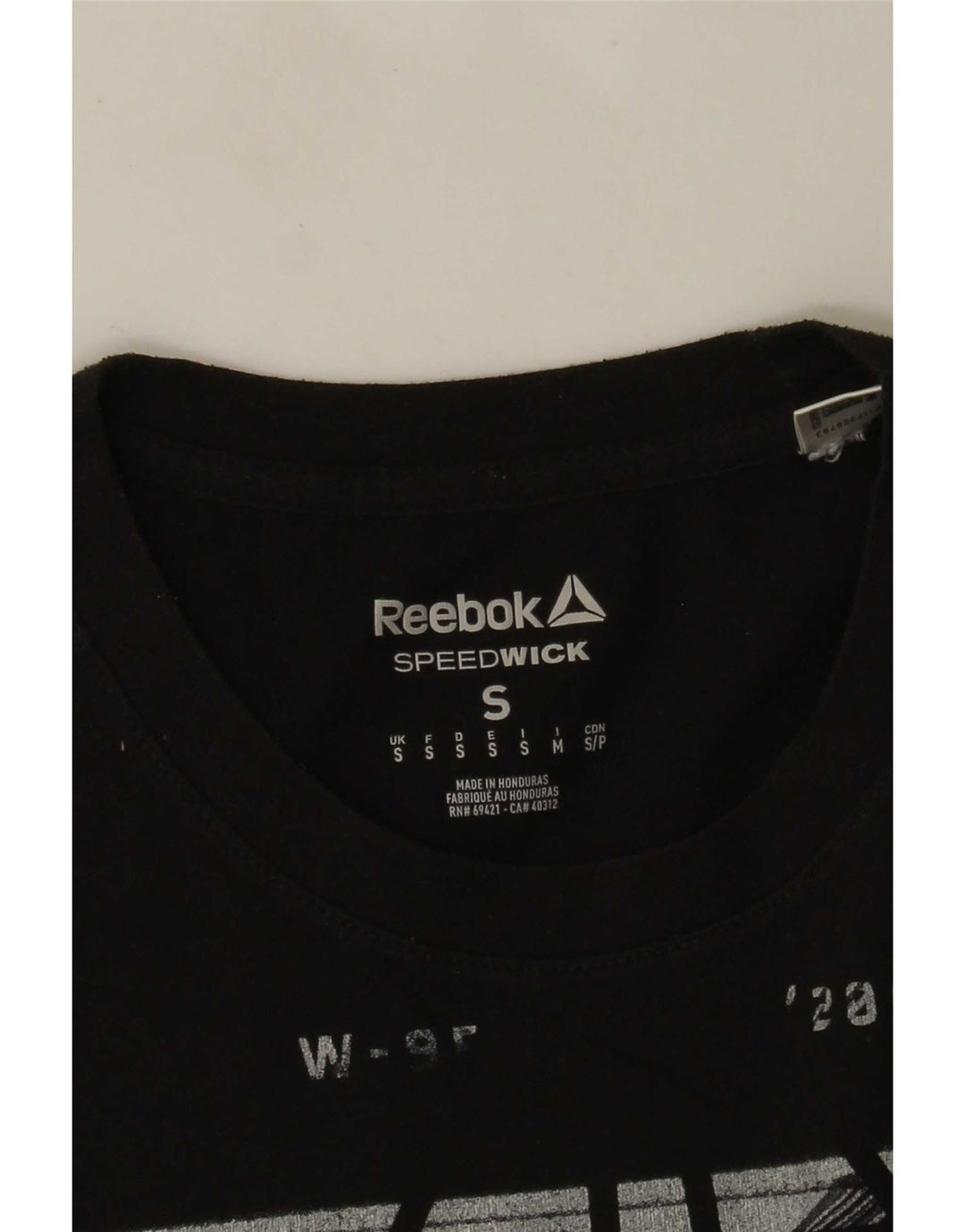 Reebok Herren Graphic T-Shirt Top Small Schwarz